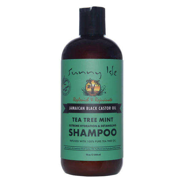 Sunny Isle Tea Tree Mint Extreme Hydrating & Detangling Shampoo w/ Jamaican Black Castor Oil (354ml/12oz)