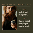 18.21 Man Made Soft-Hold Low-Shine Moisturizing Beard Balm (2oz)
