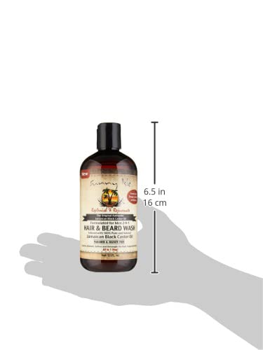 Sunny Isle Jamaican Black Castor Oil Formulated Just For Men 2-N-1 Hair & Beard Wash (360ml/12oz)