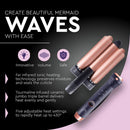 Sutra Beauty iCurl Interchangeable Mermaid Waver Barrel (Base NOT Included)