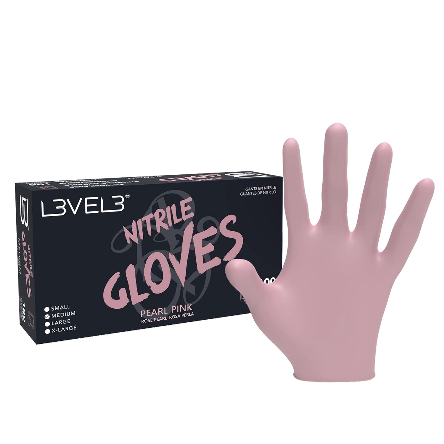 pink pearl handschuhe L3VEL3 Professional Nitrile Gloves X Large Product Variant:Fork Only - Black/Red Wildleder-Handschuhe | Dunkelbraun | Shimano 7 Speed Ebike and dangling pearls