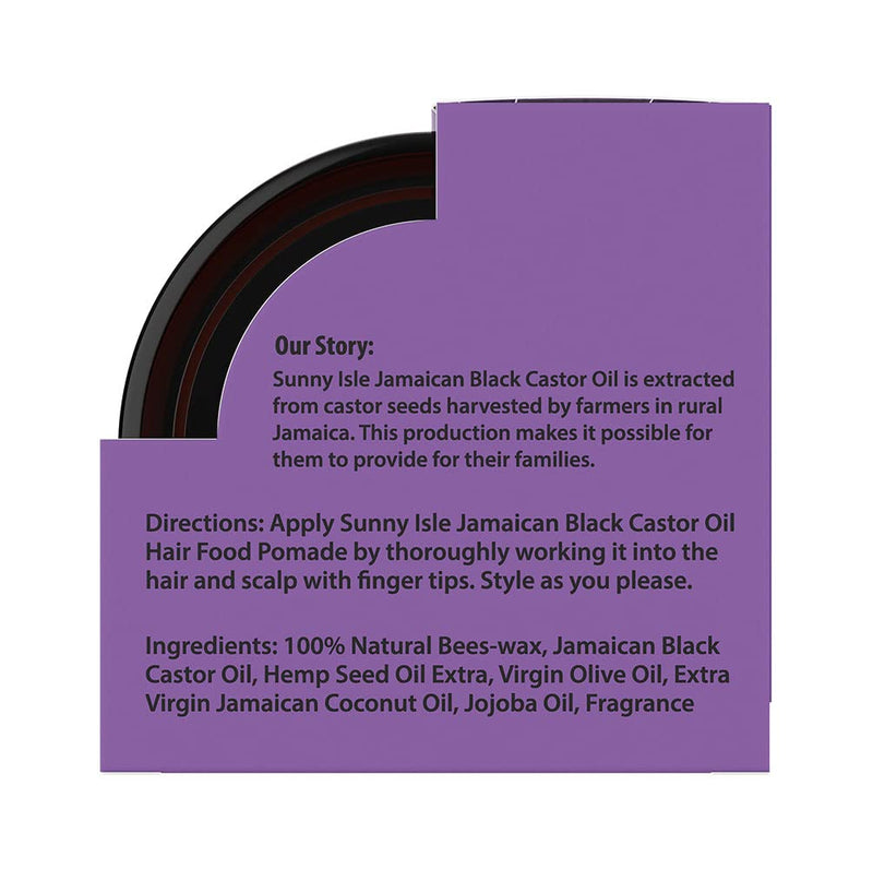 Sunny Isle Jamaican Black Castor Oil Lavender Hair Food Pomade (120ml/4oz)