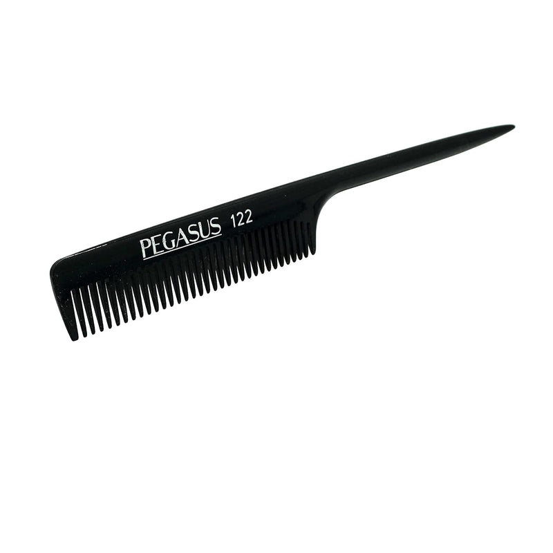 Pegasus Hard Rubber Comb (122) Coarse Teeth 8 1/4" Rattail