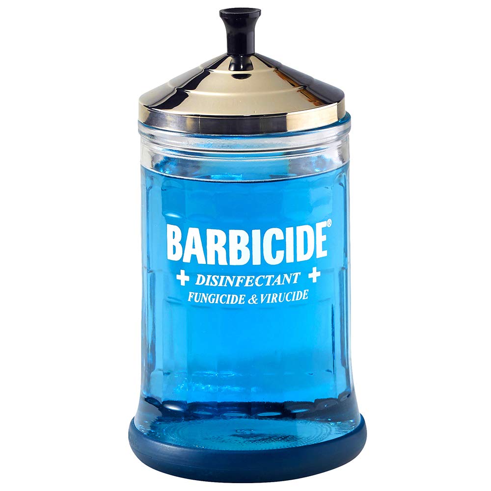 Barbicide Disinfectant Glass Jar - Midsize (21 oz capacity)