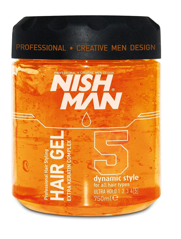 Nishman 5 Ultra Strong Extra Keratin Complex Hair Gel (750ml/25.36oz)