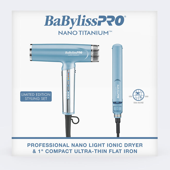 BaBylissPRO Limited Edition Nano Titanium Nano Light Ionic Dryer + FRE