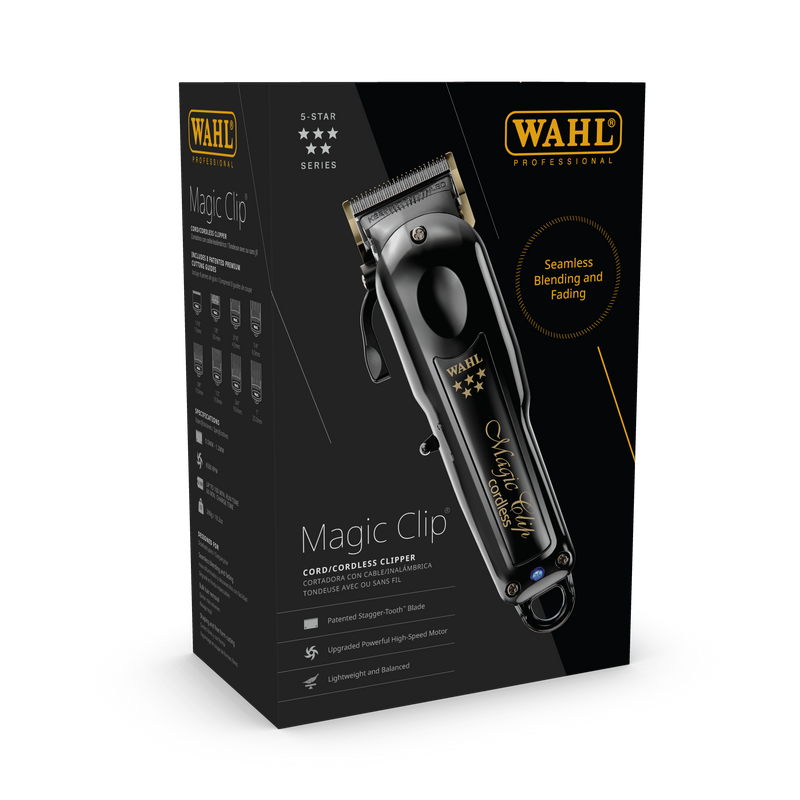 Wahl Professional 5 Star Magic Clip Cordless Clipper - Black (3026432)
