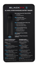 BaBylissPRO FXONE BLACKFX All-Metal Interchangeable-Battery Cordless Trimmer (FX799MB)