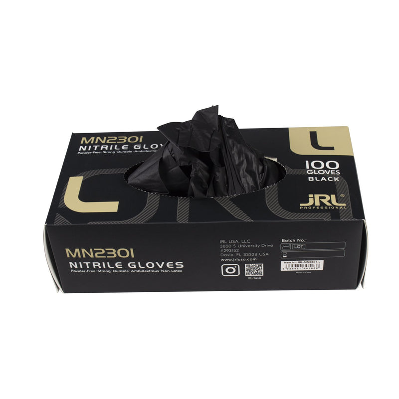 JRL Professional Nitrile Gloves - Black (100ct)