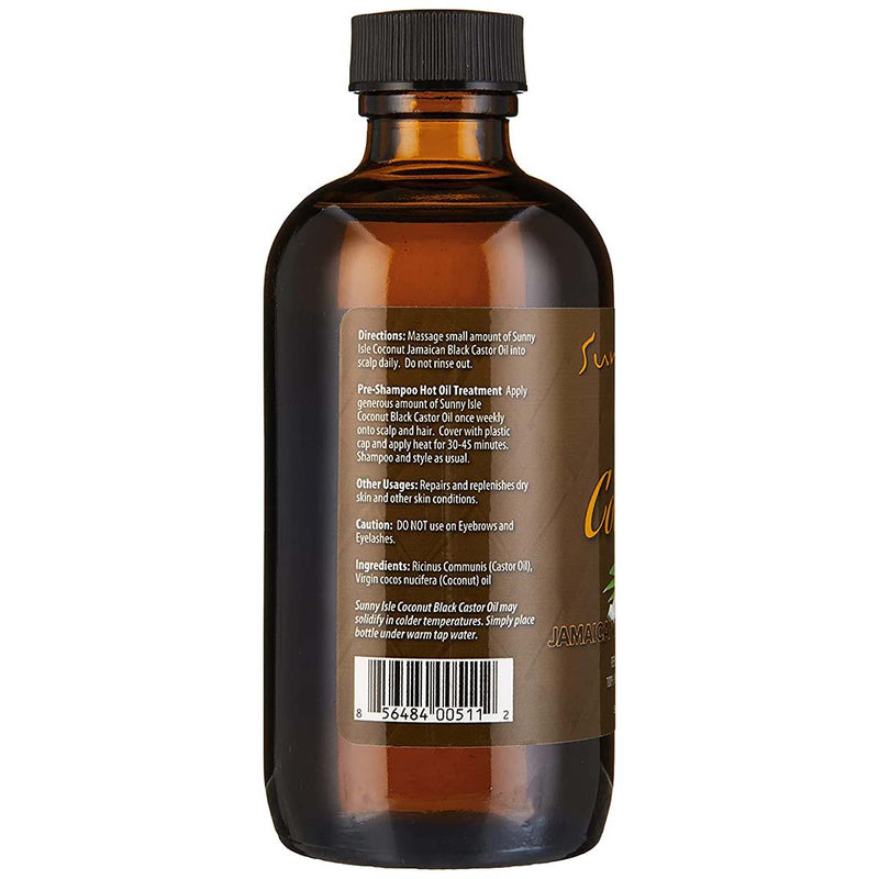 Sunny Isle Jamaican Black Coconut Castor Oil (120ml/4oz)
