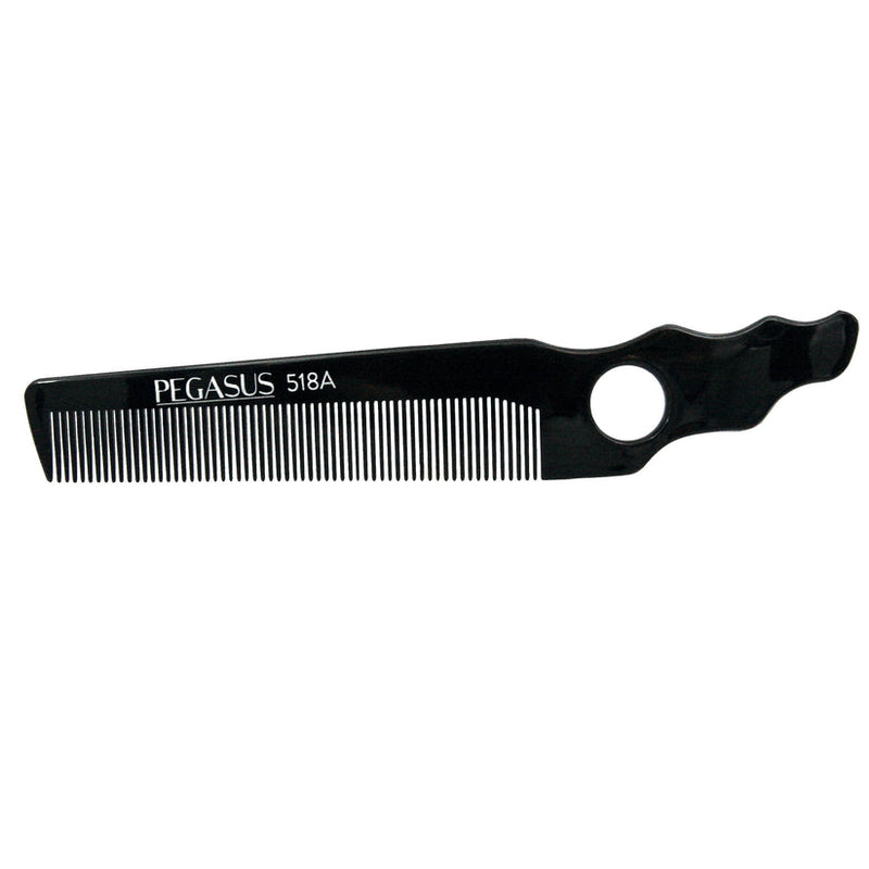 Pegasus Hard Rubber Comb (518A) 9" Clipper Comb w/ Finger Hole