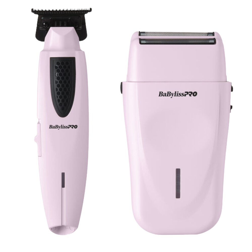 Babyliss Pro Limited FX+ Pink バリカン　レア　希少 BaBylissPRO Limited Edition LithiumFX+ Trimmer & Double Foil Shaver Va