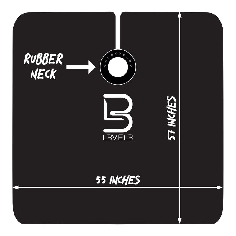 L3VEL3 Professional Rubber Neck Cutting Cape