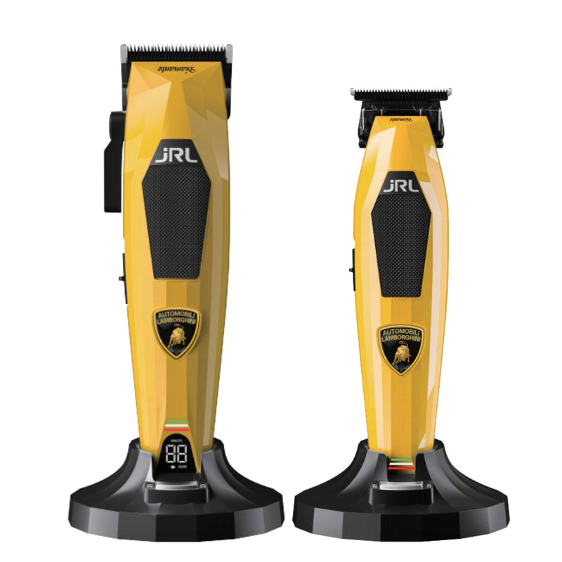 JRL Professional x Lamborghini Diamante Cordless Clipper & Trimmer Combo Set - Yellow (DI2025Y)