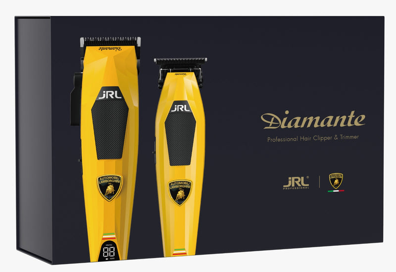 JRL Professional x Lamborghini Diamante Cordless Clipper & Trimmer Combo Set - Yellow (DI2025Y)