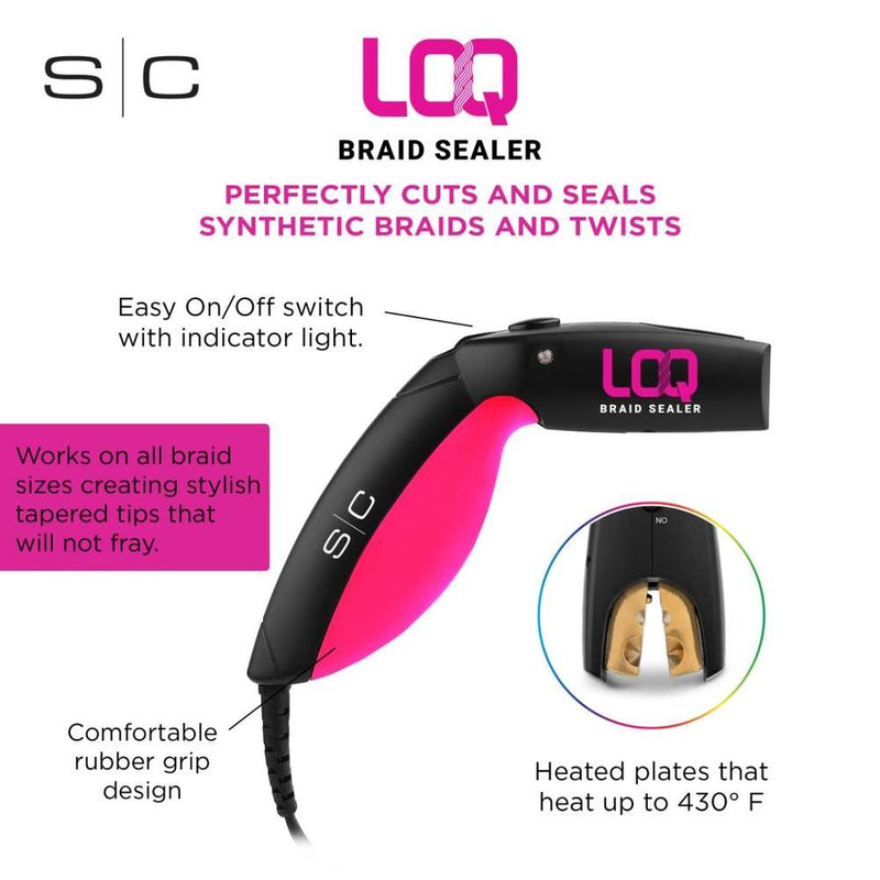 StyleCraft LOQ Professional Braid & Extension Sealer w/ Heat-Resistant Mat (SC704B)