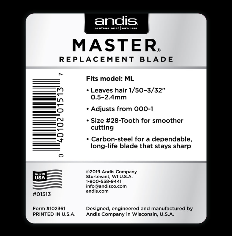 Andis Master 28 Replacement Blade (01513)