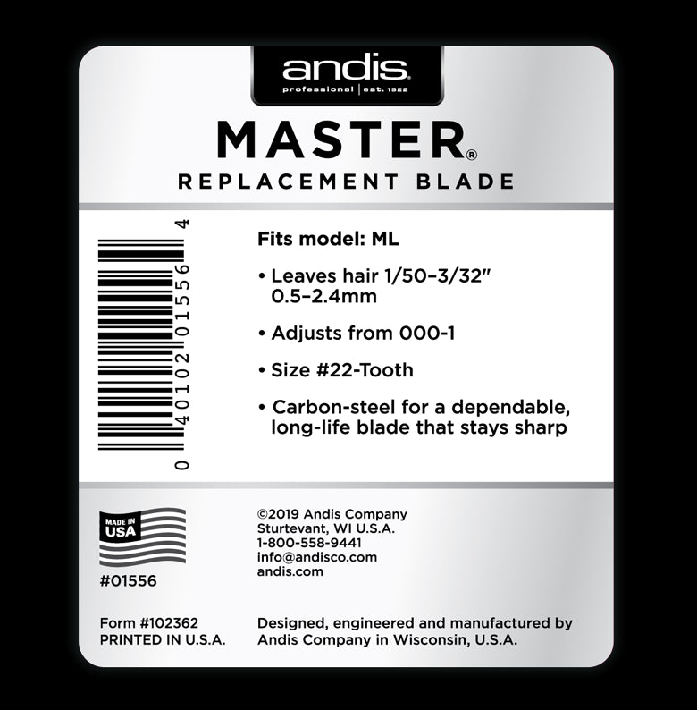 Andis Master 22-Tooth Replacement Blade (01556)