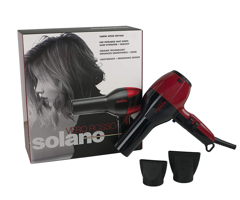 Solano Vero Rosso Lightweight Professional Hair Dryer