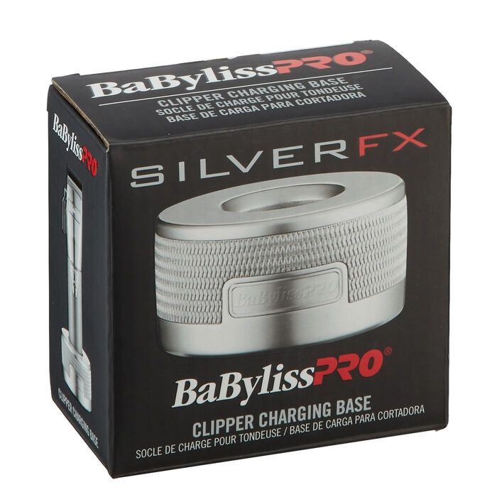 BaByliss PRO Silver FX Charging Base for FX870 Clippers (FX870BASE-S)