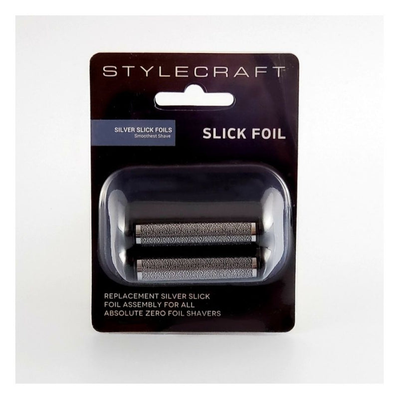 StyleCraft Replacement Silver Slick Foil for Absolute Zero & Prodigy Foil Shavers - Black (SCAZSF)