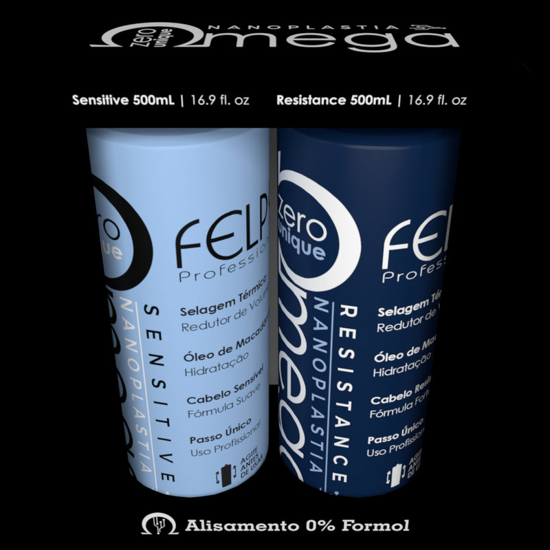 Felps Omega Zero Unique Nanoplastia Resistance & Sensitive Smoothing Duo Kit (2 x 500 ml)