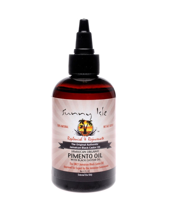Sunny Isle Jamaican Organic Pimento Oil with Black Castor Oil