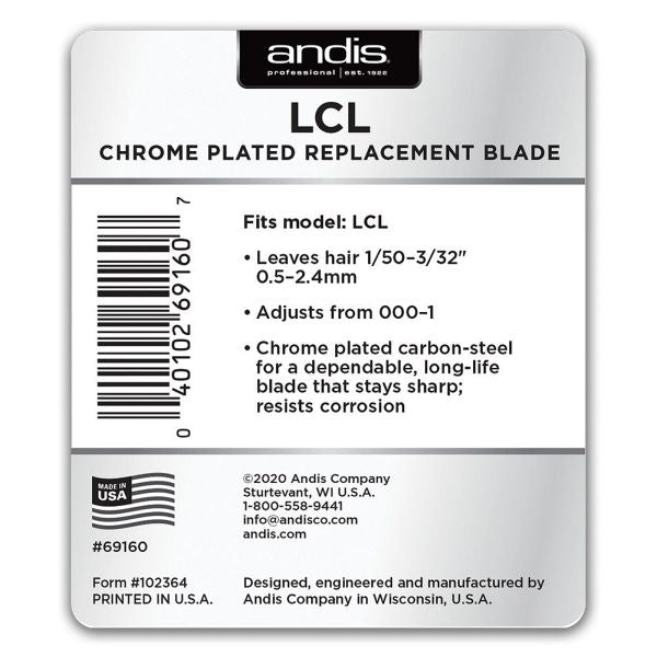 Andis LCL Chrome Plated Replacement Blade (69160)