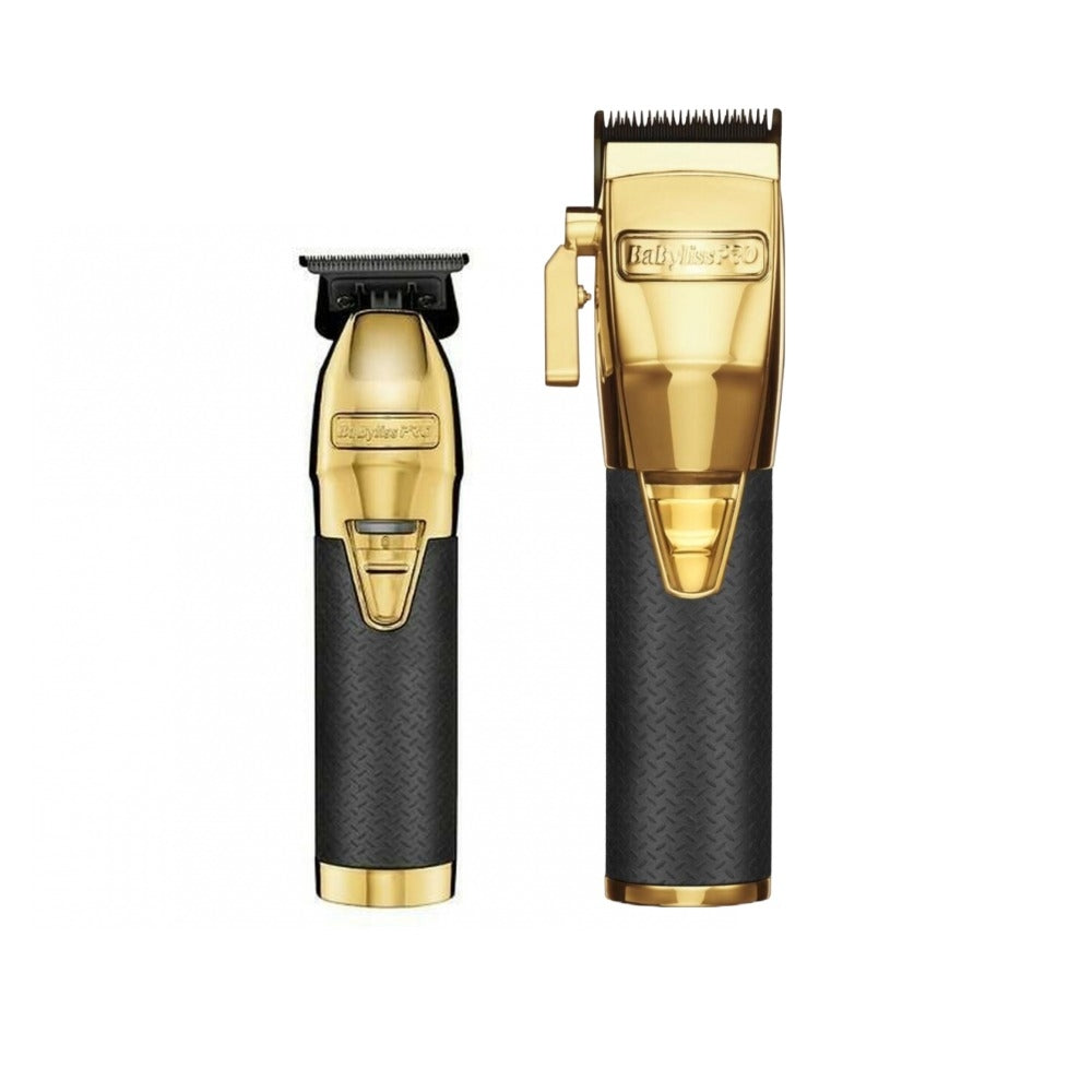 Babyliss PRO MetalFX Series Gold Clipper and Trimmer Set FX787GB