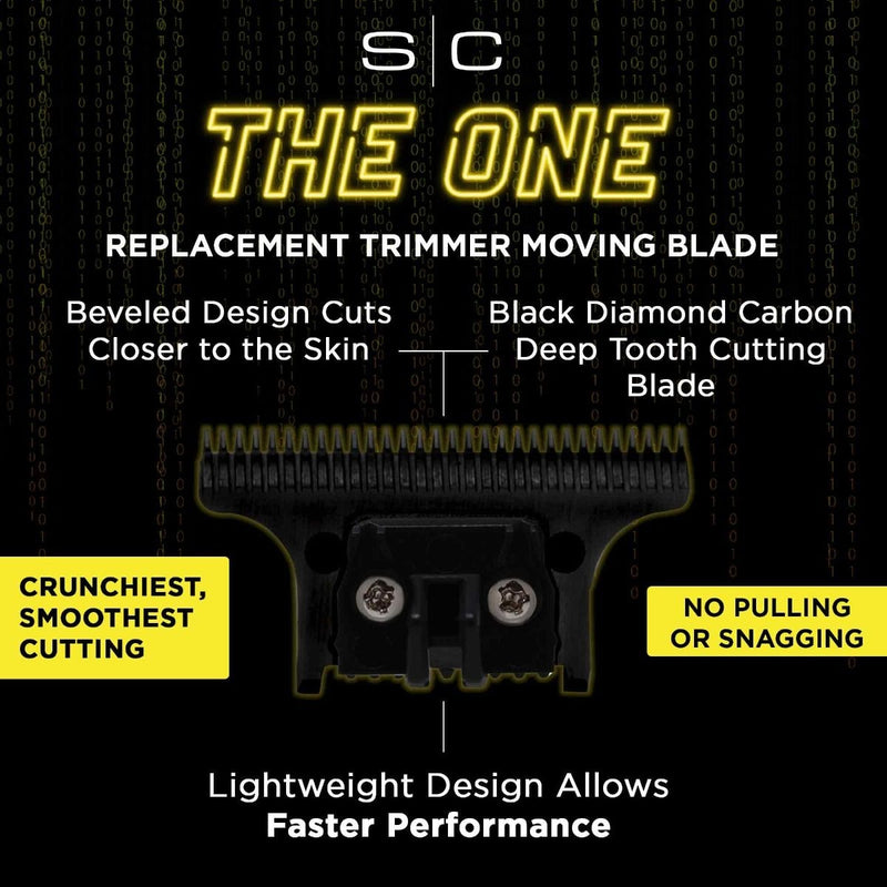 StyleCraft Fixed Gold Titanium Classic X-Pro Trimmer Blade + Black Diamond Carbon DLC The One Cutter Set (SC529GB)