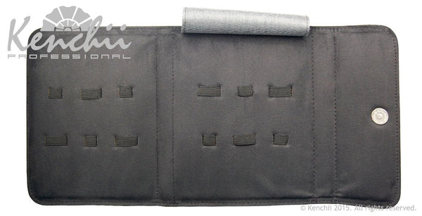 Kenchii Professional Ostrich Faux Leather 6-shear Case