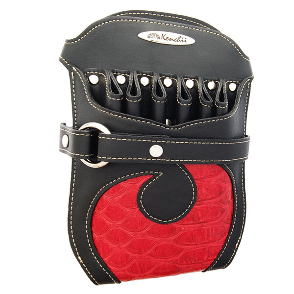 Kenchii Professional Red and Black Faux Leather Holster