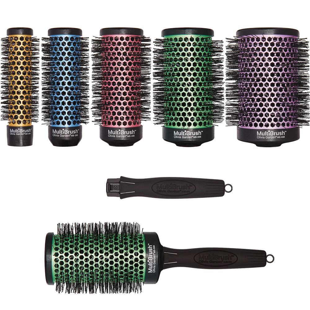 Olivia Garden MultiBrush Ceramic Ionic Interchangeable Barrel Brush Co