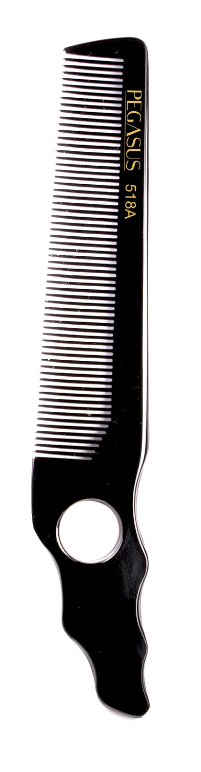 Pegasus Hard Rubber Comb (518A) 8" Clipper Comb with hole for finger