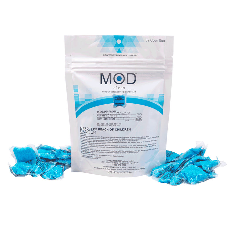 MOD Clean Pre-Measured Disinfectant Pods for Salons and Barbershops (32ct.)