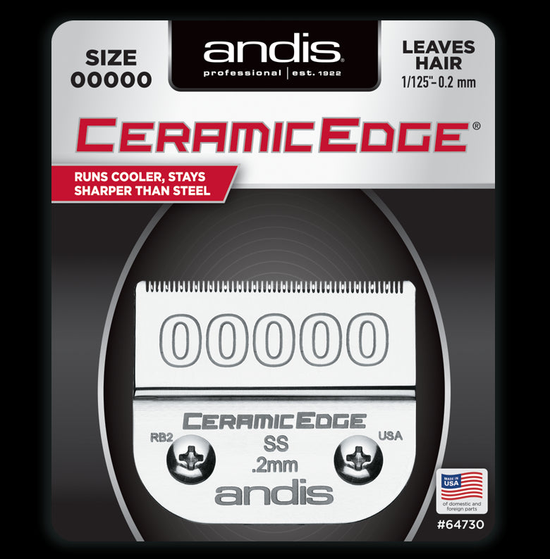 Andis Ceramic Edge Close Cutting Detachable Blade - Size 00000 (64730)