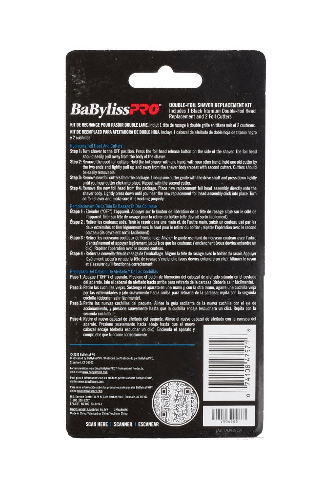 BaBylissPRO UV Foil Replacement Foil w/Cutters for FXLFS2 (FXLRF2)