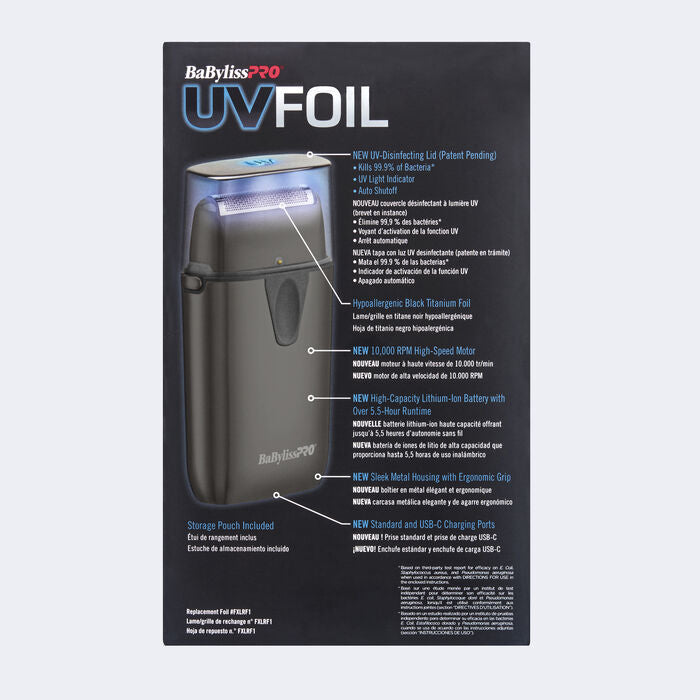 BaBylissPRO UV-Foil Cordless Single Foil Shaver (FXLFS1)