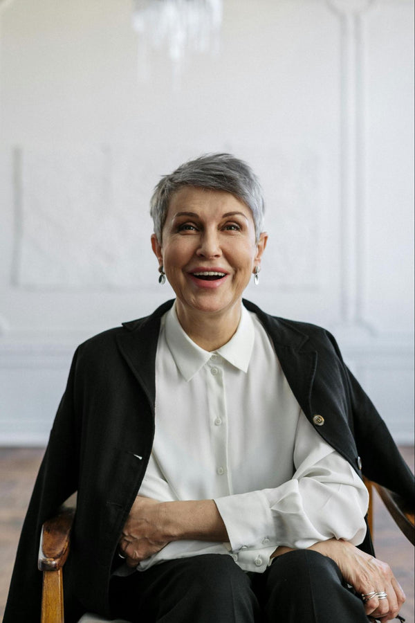 Woman with Grey Hair