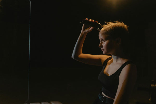 Woman Shaving Head