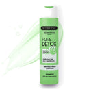 Morfose Pure Detox shampoo in a green 400 ml bottle with a pump top.
