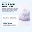 Morfose Moist Boost shampoo ingredient graphic featuring rich white lather