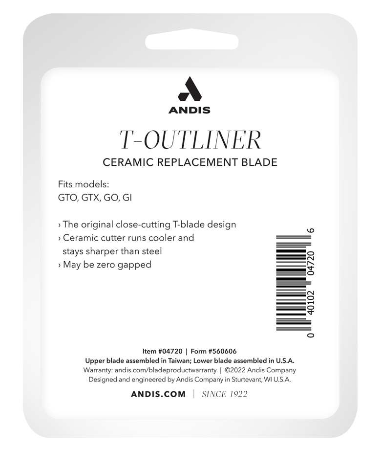 Andis T-Outliner Ceramic Replacement Blade (04720)