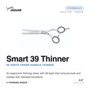 Jaguar White Line Smart 39 Offset Intermediate Thinning Shear - 5.5" (43155)