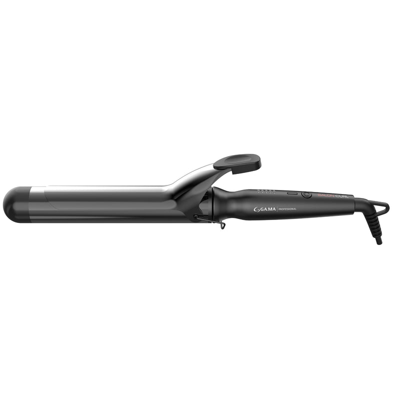 GAMA Italy Salon Curl Silk Chrome Titanium Curling Iron