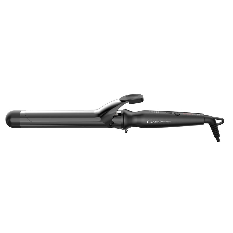 GAMA Italy Salon Curl Silk Chrome Titanium Curling Iron