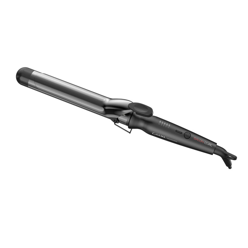 GAMA Italy Salon Curl Silk Chrome Titanium Curling Iron