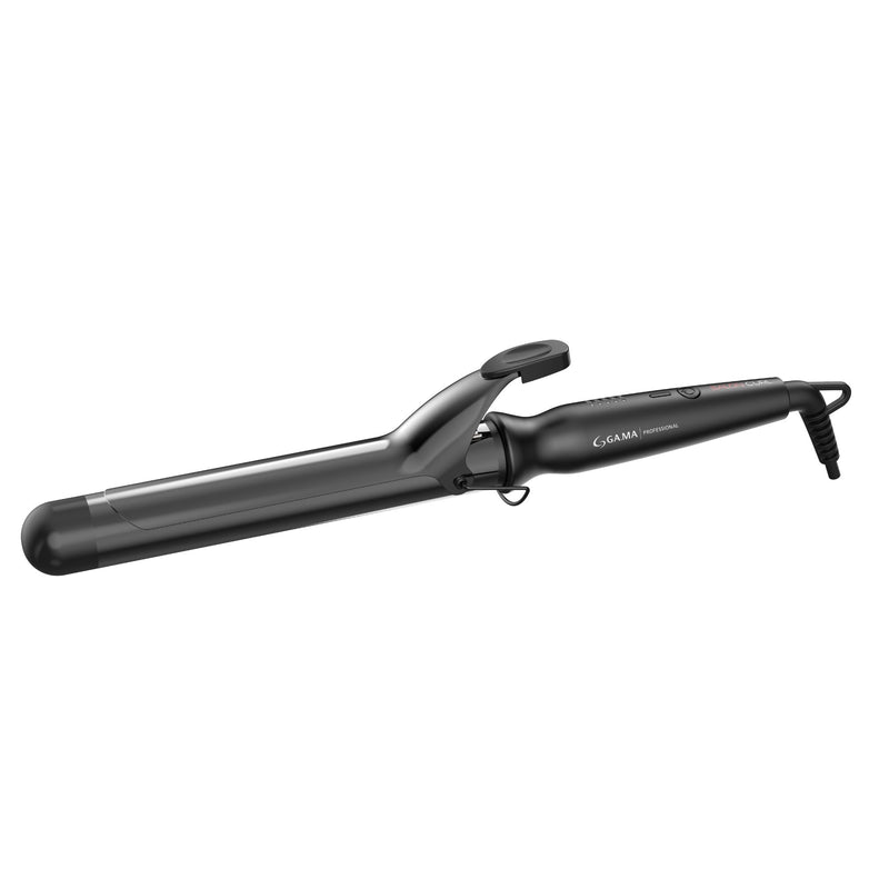 GAMA Italy Salon Curl Silk Chrome Titanium Curling Iron