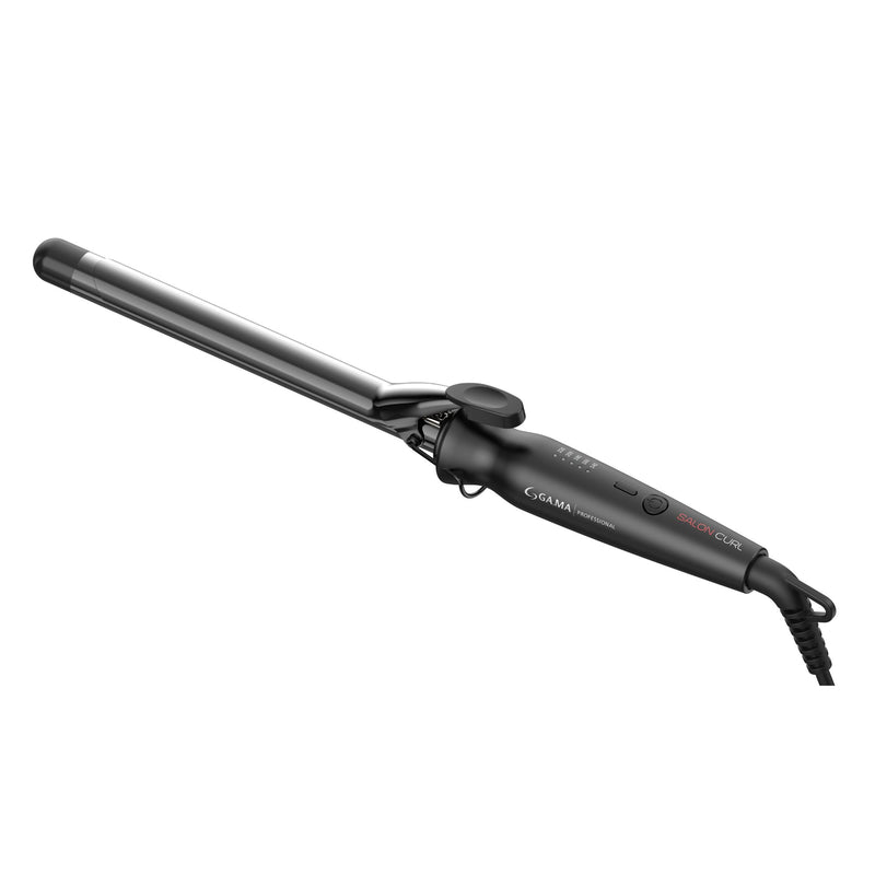 GAMA Italy Salon Curl Silk Chrome Titanium Curling Iron