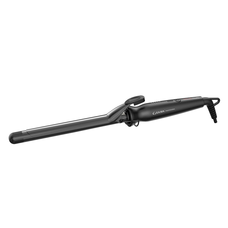 GAMA Italy Salon Curl Silk Chrome Titanium Curling Iron